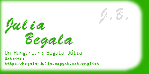 julia begala business card